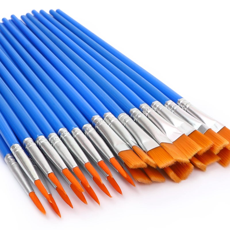 UPINS 30 Pcs Paint Brushes, Small Brush Bulk for Detail Painting - Image 1